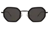 Illesteva Dylan Tate Sunglasses In Matte Black / Grey Flat
