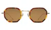 Illesteva Dylan Tate Sunglasses In Star Tortoise/gold / Brown Flat