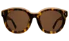 Illesteva Echo Park Sunglasses In Tortoise / Brown Flat