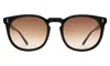 Illesteva Eldridge 56 Sunglasses In Black / Brown Flat Gradient