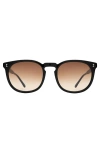 Illesteva Eldridge 56 Sunglasses In Black/brown