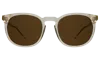 Illesteva Eldridge 56 Sunglasses In Champagne / Brown Flat
