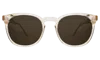 Illesteva Eldridge 56 Sunglasses In Champagne / Olive Flat