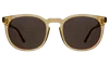 Illesteva Eldridge 56 Sunglasses In Citrine / Grey Flat
