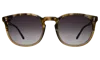 Illesteva Eldridge 56 Sunglasses In Kale / Grey Flat Gradient