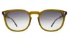 Illesteva Eldridge 56 Sunglasses In Moss / Grey Flat Gradient