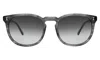 Illesteva Eldridge 56 Sunglasses In Onyx / Grey Flat Gradient