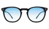 Illesteva Lawrence Sunglasses In Black / Blue Flat Gradient See Through