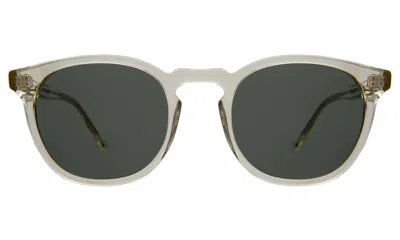 Illesteva Eldridge Sunglasses In Champagne / Olive Flat