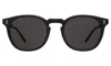 Illesteva Eldridge Sunglasses In Matte Black / Grey Flat