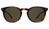 Illesteva Eldridge Sunglasses In Matte Eucalyptus / Grey Flat Gradient