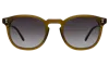 Illesteva Eldridge Sunglasses In Moss / Grey Flat Gradient