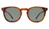 Illesteva Eldridge 56 Sunglasses In Red Havana / Olive Flat