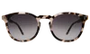 Illesteva Eldridge Sunglasses In White Tortoise / Grey Flat Gradient