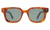 Illesteva Ellison Sunglasses In Red Havana / Olive Flat