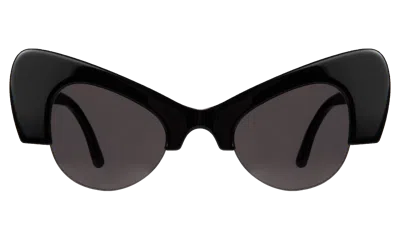 Illesteva Emma Sunglasses In Black / Grey