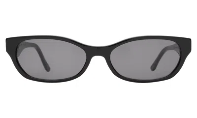 Illesteva Encinitas Sunglasses In Black / Honey See Through