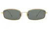 Illesteva Flushing Sunglasses In Gold / Olive Flat