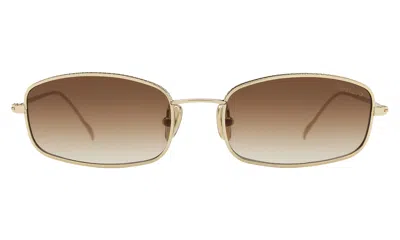 Illesteva Flushing Sunglasses In Rose Gold / Brown Flat Gradient