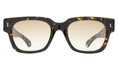Illesteva Francesco Sunglasses In Flame / Taupe Gradient