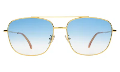 Illesteva Frankie Sunglasses In Gold