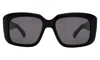 Illesteva Geno Sunglasses In Black / Grey