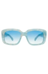 Illesteva Geno Sunglasses In Celeste/blue