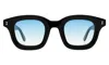 Illesteva George Sunglasses In Black / Blue Flat Gradient See Through