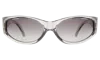 Illesteva Granada 60 Sunglasses In Fog / Grey Gradient