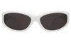 Illesteva Granada 60 Sunglasses In White / Grey