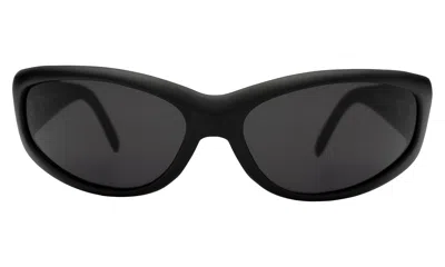 Illesteva Granada Sunglasses In Matte Black / Grey