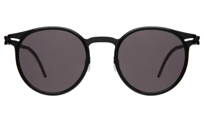 Illesteva Great Jones Titanium Sunglasses In Black/matte Black / Grey