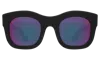 Illesteva Hamilton Sunglasses In Black / Pink Mirror