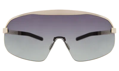 Illesteva Hopper Sunglasses In Silver / Grey Gradient
