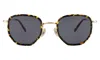 Illesteva Hunter Ace Sunglasses In Flame/gold / Grey