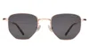 Illesteva Hunter Sunglasses In Rose Gold / Grey