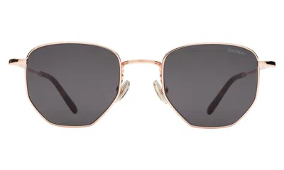 Illesteva Hunter Sunglasses In Rose Gold / Grey