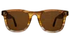Illesteva James Sunglasses In Golden Cedar / Brown