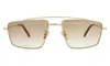 Illesteva Jane Sunglasses In Gold / Taupe Gradient