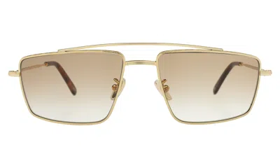 Illesteva Jane Sunglasses In Gold / Taupe Gradient