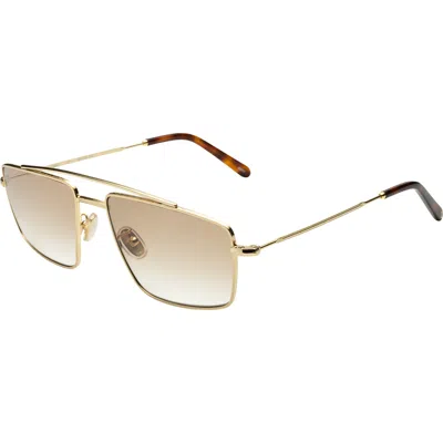 Illesteva Jane Sunglasses In Gold/taupe