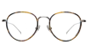 Illesteva Jefferson Ace Optical In Tortoise/silver / Optical