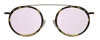 Illesteva Kingston Ace Sunglasses In Tortoise/gold / Rose Flat Mirror
