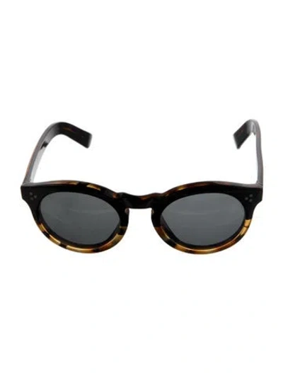 Pre-owned Illesteva Leonard 2 Round Sunglasses In Black