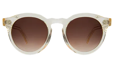Illesteva Leonard Ii E Sunglasses In Champagne / Brown Gradient