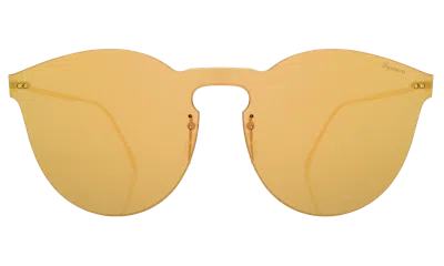 Illesteva Leonard Ii Mask Sunglasses In Bright Gold / Bright Gold