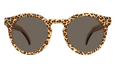 Illesteva Leonard Ii Sunglasses In Cheetah/blond/brown / Grey