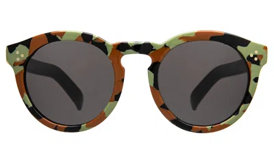 Illesteva Leonard Ii Sunglasses In Desert Camo/black / Grey