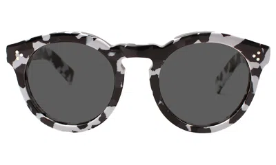 Illesteva Leonard Ii Sunglasses In White Camo / Grey