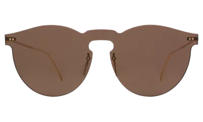 Illesteva Leonard Mask Sunglasses In Bronze / Bronze